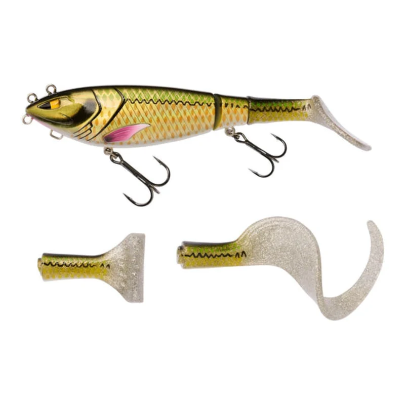 Berkley Zilla Tailswinger · 14 cm · 56 g · Groen-goud