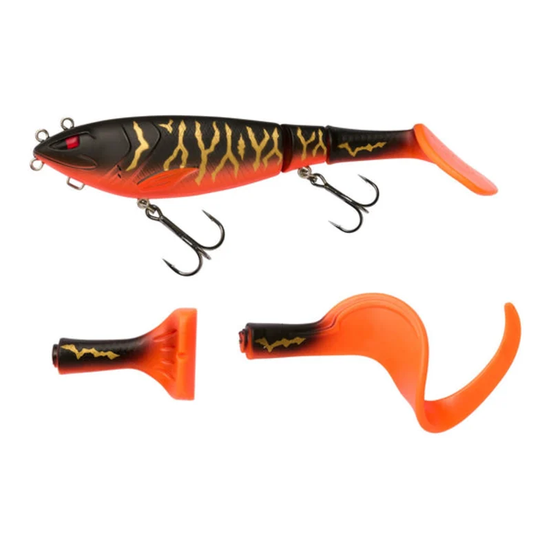 Berkley Zilla Tailswinger · 14 cm · 56 g · Zwart-oranje